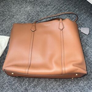 tory burch chestnut tote bag